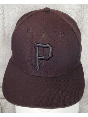 Pittsburgh Pirates 47 Brand Black Tonal Logo Snapback Hat MLB OSFM